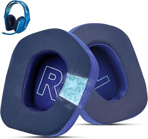 Fabric Replacement Ear Pads for Logitech G733 Gaming Headset, Also Fit Logitech G335 Wireless Headphone, EarPads Accessories with Soft Mesh Fabric & Isolation Foam (Black) in Saudi Arabia