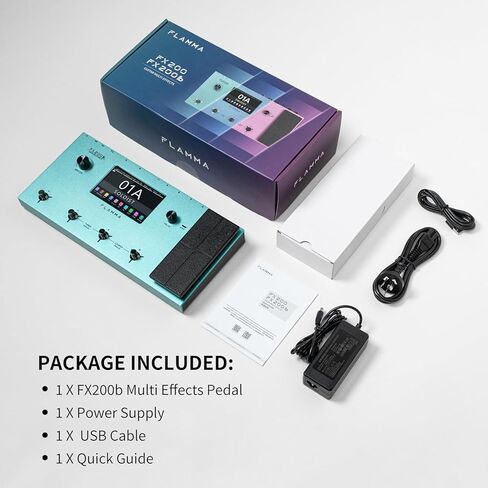 معالج FLAMMA FX200 متعدد التأثيرات يعمل بالبطارية، شاشة LCD تعمل باللمس مقاس 5 بوصات، منفذ MIDI قابل للبرمجة، تسجيل صوت USB واسع النطاق للإدخال والإخراج، 58 نموذج Preamp، 30 محاكاة للخزانة in Kuwait