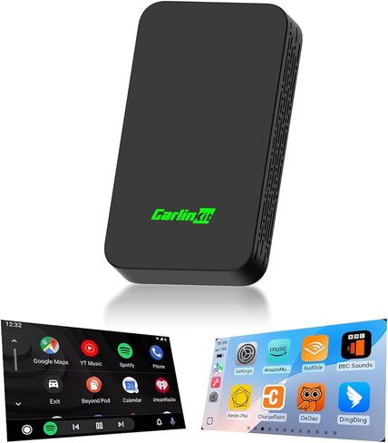 Carlinkit 5.0 Wireless CarPlay & Android Auto Adapter 2air, Plug & Play, No Lag, Stable Connection, Online Update, for Cars with OEM Wired CarPlay & Android Auto (2016-2026) in Kuwait