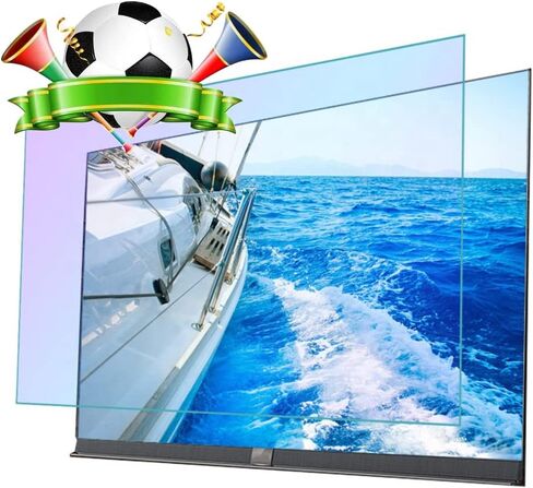 AIZYR 75-85 inch TV Screen Protectors Matte Anti Glare/Anti Blue Light/Anti Scratch Film Filter for TCL/Samsung/Toshiba/Sony/LG/Hisense and Curved Monitor,85inch 1902x1089mm in Kuwait