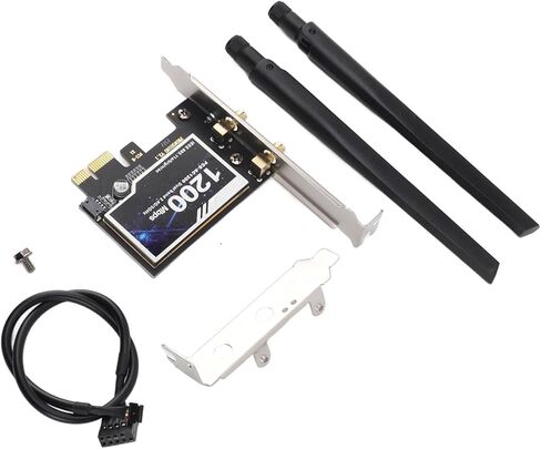 Dpofirs Pcie Wireless Adapter 1200Mbps Dual Band Desktop Network Card for all-in-one Computers, Laptops in Kuwait