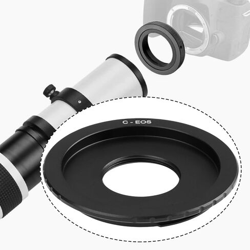 حلقة محول كاميرا Cinema C Mount إلى EOS EF SLR متوافقة مع Canon T80 T90 T7i T8 in Kuwait