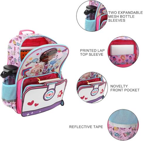 حقيبة ظهر Doc McStuffins Lambie & Stuffy مقاس 16 بوصة in Kuwait