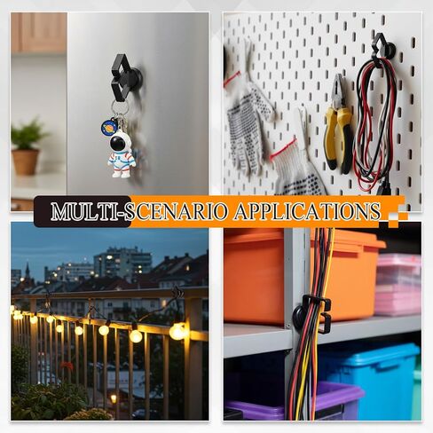Konohan 10 Pcs Magnetic Fasteners 3/4" Magnetic Cable Holder Magnet Zip Tie Mount Base Holder for Home Office Marine Electrical Wiring in Kuwait