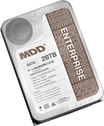 MDD (MDD26TSATA51272E) 26TB 7200RPM 512MB Cache SATA 6.0Gb/s 3.5inch Internal Enterprise Hard Drive - 5 Years Warranty (Renewed) in Kuwait