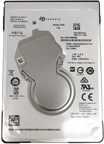 Seagate 1TB 5400RPM 128MB Cache 7MM SATA 6Gb/s 2.5inch Internal Gaming Hard Drive (for PS3/PS4 HDD Upgrade) (Renewed) in Kuwait