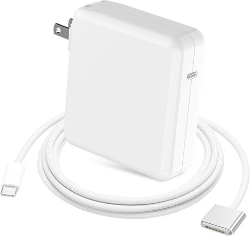 شاحن Mac Book Pro بقدرة 96 وات، شاحن محول طاقة USB-C لـ 14 16 بوصة 2021 2023 M1 M2، 13 15 بوصة M2 M3 2022 2023 2024، كابل USB-C مغناطيسي مجدول بطول 6.6 قدم إلى Mag 3 مع مؤشر LED in Kuwait