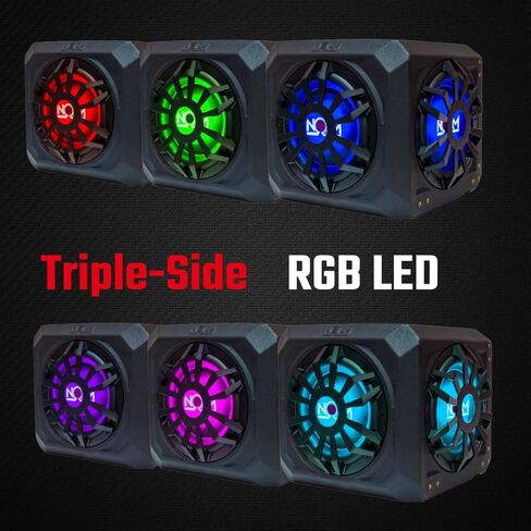 مضخم صوت NOAM مع مكبر صوت RGB ثلاثي مقاس 10 بوصات، لـ UTV والبحرية مع مصابيح LED، مقاوم للماء، أضف صوت جهير عميق للقوارب وعربات الجولف والجوانب الجانبية in Kuwait