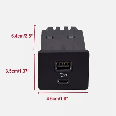 USB Interface Module Compatible with F-150 F-250 F-350 F-450 F-550 Super Duty Lincoln Carplay Sync 3 Dual Port 2016 and Later HC3Z-19A387-E LC5T-14F014-DD HC3Z-19A387-B HC3Z-19A387-D 4.46cm in Kuwait