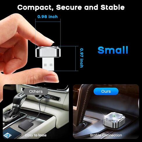 2026 Mini Wireless CarPlay Android Auto 2 in 1 Adapter - Converts Wired to Wireless Car Play Dongle, 5.8GHz Fast Bluetooth Receiver for 2016+ Vehicles, Plug & Play Auto Connect (USB-A/C) in Kuwait