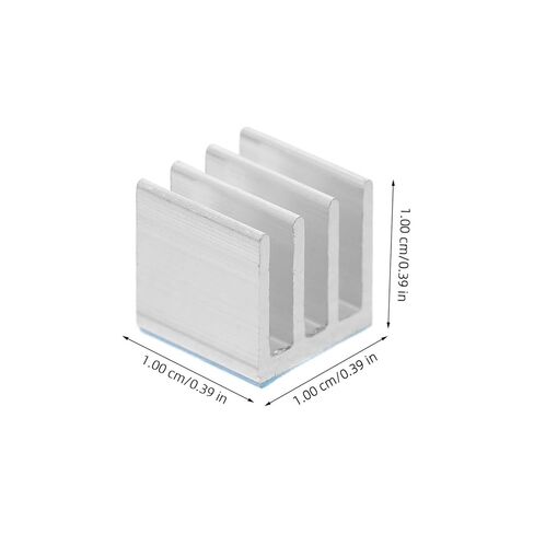 20pcs Aluminum Heatsink Block with Adhesive Backing Cooling Fin for Electronics High Efficiency Thermal Dissipation for Chips Routers Computers Easy Installation in Kuwait