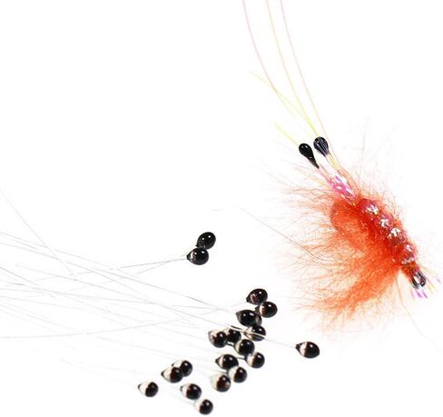 60pcs Crab and Shrimp Eyes Fly Tying Materials for Tying Saltwater & Pike Fishing Flies in Kuwait