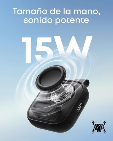 مكبر صوت Soundcore Boom Go 3i Select 4 Go Bluetooth المحمول من Anker، صوت قوي 15 وات، وقت تشغيل 24 ساعة، IP68، BassUp 2.0، مقاوم للماء/الغبار، مكبر صوت محمول للغاية in Kuwait