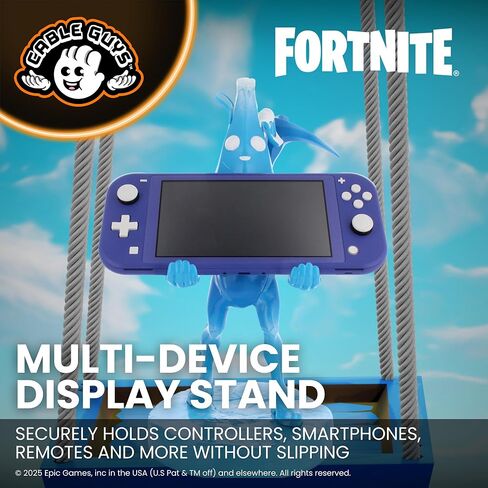 جهاز الألعاب وحامل الكمبيوتر اللوحي من Cableguys Fortnite Polar Peely XL - حامل كبير للكمبيوتر اللوحي والهاتف الخلوي للمكتب، متوافق مع أجهزة iPad وأجهزة الألعاب المحمولة، وملحقات سطح المكتب لإعداد الألعاب in Kuwait