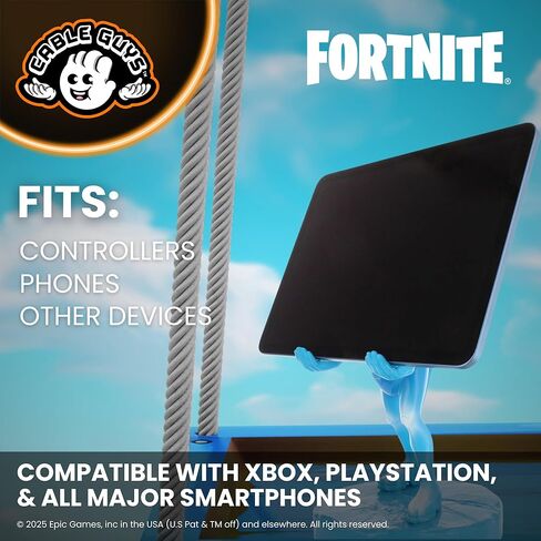 جهاز الألعاب وحامل الكمبيوتر اللوحي من Cableguys Fortnite Polar Peely XL - حامل كبير للكمبيوتر اللوحي والهاتف الخلوي للمكتب، متوافق مع أجهزة iPad وأجهزة الألعاب المحمولة، وملحقات سطح المكتب لإعداد الألعاب in Kuwait