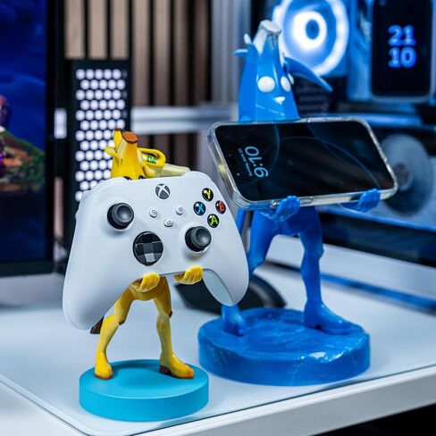 جهاز الألعاب وحامل الكمبيوتر اللوحي من Cableguys Fortnite Polar Peely XL - حامل كبير للكمبيوتر اللوحي والهاتف الخلوي للمكتب، متوافق مع أجهزة iPad وأجهزة الألعاب المحمولة، وملحقات سطح المكتب لإعداد الألعاب in Kuwait