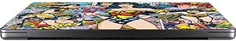 ملصق Skinit للكمبيوتر المحمول متوافق مع جهاز MacBook Pro 14in (2021) - تصميم Warner Bros Wonder Woman Comic Blast المرخص رسميًا in Kuwait
