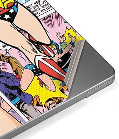 ملصق Skinit للكمبيوتر المحمول متوافق مع جهاز MacBook Pro 14in (2021) - تصميم Warner Bros Wonder Woman Comic Blast المرخص رسميًا in Kuwait