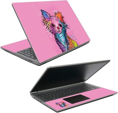 غلاف MightySkins متوافق مع Lenovo Ideapad S145 15" (2019) - Chihuahua Rainbow | غطاء ملتف من الفينيل واقٍ ومتين وفريد ​​من نوعه | سهل التطبيق | صنع في الولايات المتحدة الأمريكية in Kuwait
