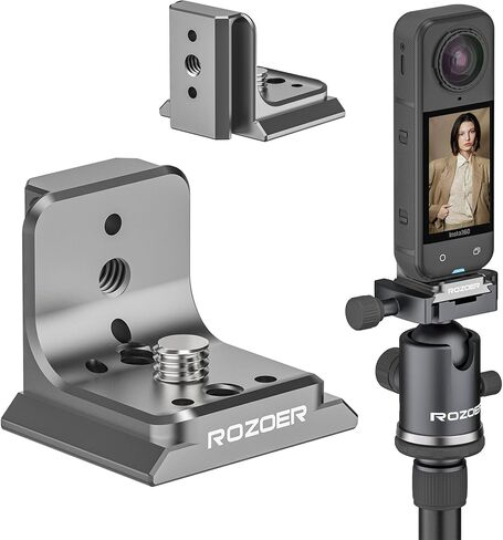لوحة إطلاق سريع على شكل حرف L لـ Insta360 X5/X4/X3 Osmo 360، حامل قفص الكاميرا مع واجهات Arca وNato-Rail المزدوجة | مع 1/4 بوصة -20 فتحة توسيع in Kuwait