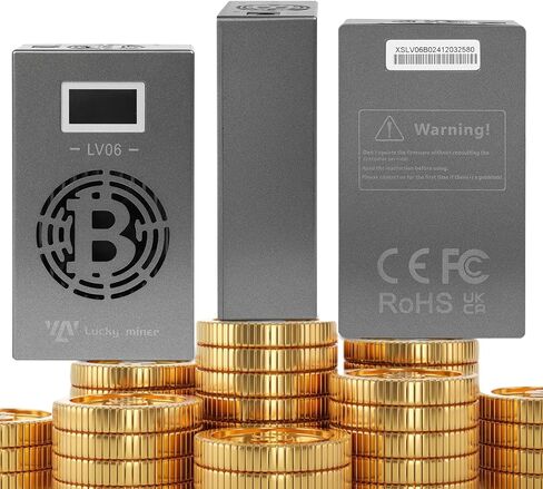 Lucky Miner LV06 400GH/s - 500GH/s SHA-256 Bitcoins Miner BTC Miner WiFi Solo Miner Lotto جهاز in Kuwait