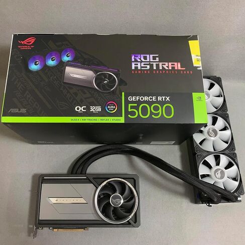 (بدون وحدة معالجة الرسومات) بطاقة رسومات ROG Astral LC GeForce RTX 5090، فقط كديكور أو عرض، أو نموذج قابل للتجميع، أو شكل بطاقة، أو تزيين غرفة الألعاب أو المكتب in Kuwait