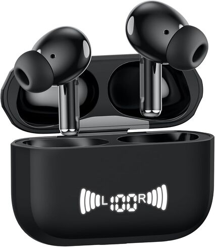 Wireless Earbuds, Bluetooth 5.3 Headphones Wireless Earbuds with 4 ENC Noise Cancelling Mic, 40+Hrs, HiFi Bass 3D-Stereo, USB C in-Ear Earphones, Ear Buds for iPhone, Android,Laptop in Kuwait