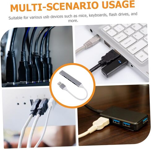Uonlytech USB Hub Multi-Port Splitter for Laptop and Desktop High-Speed USB Expansion Hub for Multiple Devices for Car and Home Use in Kuwait