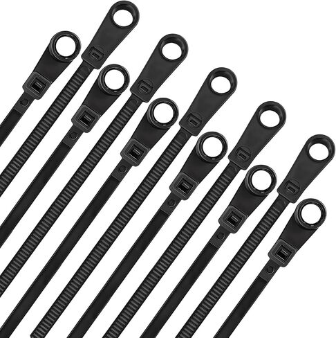 12in 300pcs Heavy Duty Zip Ties with Screw Hole – Mounting Zip Ties, 75lb Cable Ties for Organizing Wires & Cables, Screw-Mountable Cable Ties for Wall & Panel in Saudi Arabia