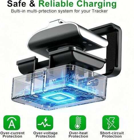 2-Pack Nylon Bands + Charger Compatible for Hume Band, Soft Breathable Adjustable Straps with Secure Charging Case Dock Set in Kuwait