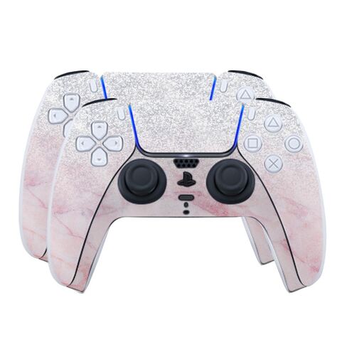 Skin Compatible with PlayStation 5 PS5 Controller (2 Pack) - Purple Airbrush - Premium 3M Vinyl Protective Wrap Decal Cover - Easy to Apply | Crafted in The USA by MightySkins in Kuwait