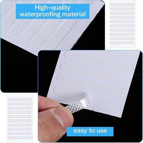 40 Pcs Phone Grip Tape Rubber Non Slip Side Sticker Adhesive Grippy Bumper Frame Stickers Waterproof Pre-Cut Strips Decal for Phone Case Tablet Smartphone Frame in Kuwait