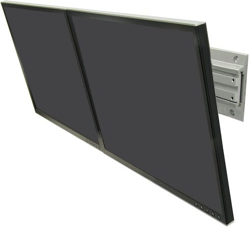 Ergotron - حامل شاشة مزدوج Neo-Flex، حامل حائط متوافق مع معايير VESA - لشاشتين يصل حجمهما إلى 24 بوصة، ووزن كل منهما 0 إلى 25 رطلًا in Kuwait