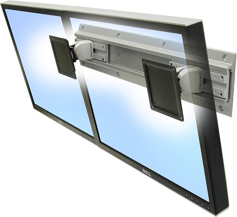 Ergotron - حامل شاشة مزدوج Neo-Flex، حامل حائط متوافق مع معايير VESA - لشاشتين يصل حجمهما إلى 24 بوصة، ووزن كل منهما 0 إلى 25 رطلًا in Kuwait
