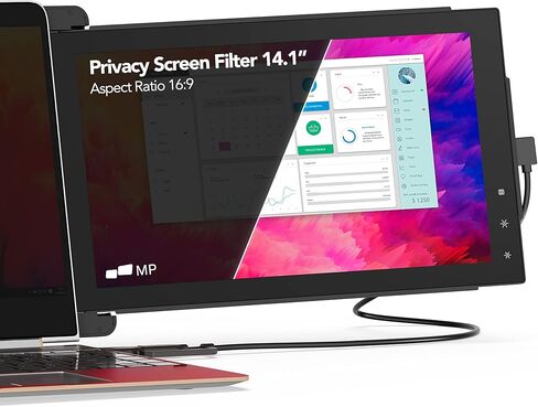 شاشة خصوصية لشاشة الكمبيوتر المحمول MP Moblie Pixels مقاس 14.1 بوصة لشاشة خصوصية 16:9 لشاشة الكمبيوتر المحمول/شاشة العرض - درع خصوصية شاشة الكمبيوتر المحمول وواقي مضاد للوهج in Kuwait