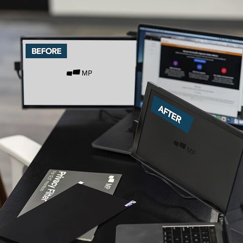 شاشة خصوصية لشاشة الكمبيوتر المحمول MP Moblie Pixels مقاس 14.1 بوصة لشاشة خصوصية 16:9 لشاشة الكمبيوتر المحمول/شاشة العرض - درع خصوصية شاشة الكمبيوتر المحمول وواقي مضاد للوهج in Kuwait