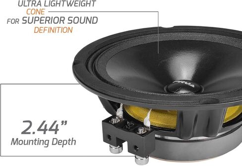 مكبرات صوت سيارة كاملة المدى 6.5 بوصة PRV AUDIO 200 واط لكل زوج 4 أوم RS65-PRO، مكبر صوت بديل ممتاز من OEM - رائع لنظام صوت ستيريو السيارة مع مكبر للصوت (زوج) in Kuwait