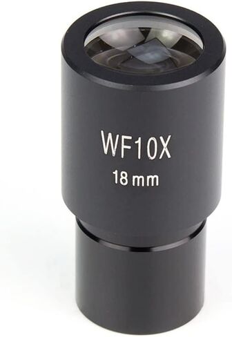 مجموعة ملحقات المجهر 1 قطعة WF10X مجهر زاوية واسعة عدسة تركيب حجم 23.2 مللي متر ميكروسكوب بيولوجي عدسة بصرية شرائح المجهر البصري in Kuwait