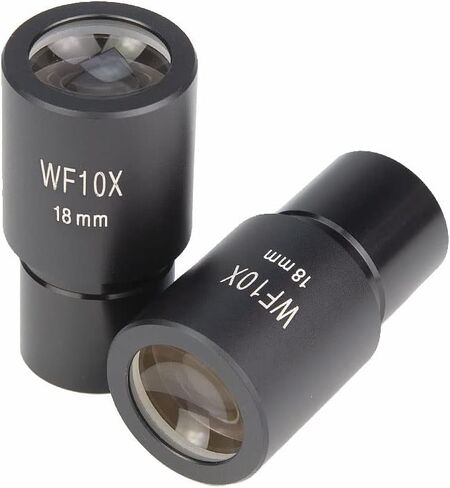 مجموعة ملحقات المجهر 1 قطعة WF10X مجهر زاوية واسعة عدسة تركيب حجم 23.2 مللي متر ميكروسكوب بيولوجي عدسة بصرية شرائح المجهر البصري in Kuwait
