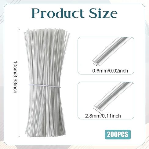 JJUNW 200 Pcs 4-inch Clear Twist Ties, Twist Cable Cord Wire Tie Reusable Fastening, Clear Twist-Ties for Plastic Coffee Bags Gift Wrapping Crafts Plants in Kuwait
