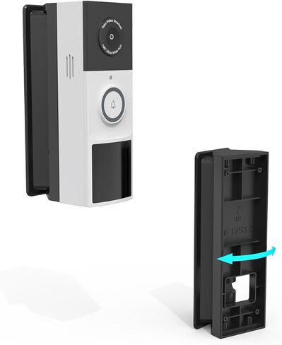 Adjustable 0 to 45 Degree Left and Right Angle Mount Compatible with Tapo TP-Link Smart Video Doorbell D210/D225/D235/TD21 Camera (Black) in Kuwait