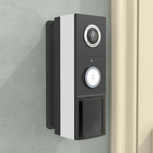 Adjustable 0 to 45 Degree Left and Right Angle Mount Compatible with Tapo TP-Link Smart Video Doorbell D210/D225/D235/TD21 Camera (Black) in Kuwait