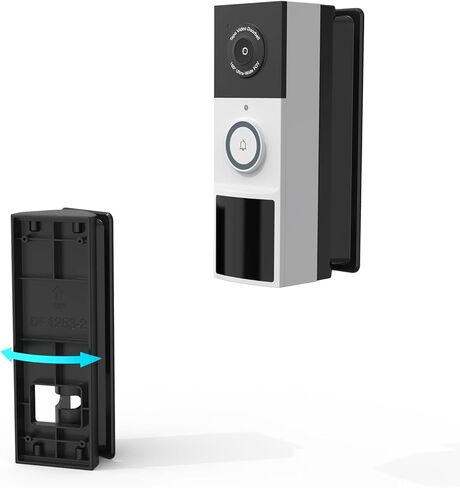 Adjustable 0 to 45 Degree Left and Right Angle Mount Compatible with Tapo TP-Link Smart Video Doorbell D210/D225/D235/TD21 Camera (Black) in Kuwait