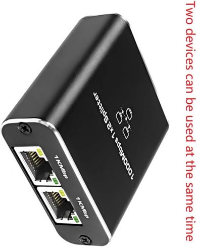 Rj45 الفاصل 1 إلى 2 جيجابت إيثرنت محول شبكة الإنترنت موسع كابل لطابعة الكمبيوتر المحمول لوحة المفاتيح والماوس in Kuwait