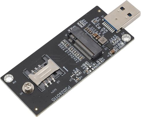 Generic Network Adapter Card, NGFF M.2 KeyB to USB3.0 4G 5G WWAN Module Adapter with SIM Slot, for Wince OS X (4 Antennae) in Kuwait