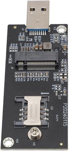Generic Network Adapter Card, NGFF M.2 KeyB to USB3.0 4G 5G WWAN Module Adapter with SIM Slot, for Wince OS X (4 Antennae) in Kuwait