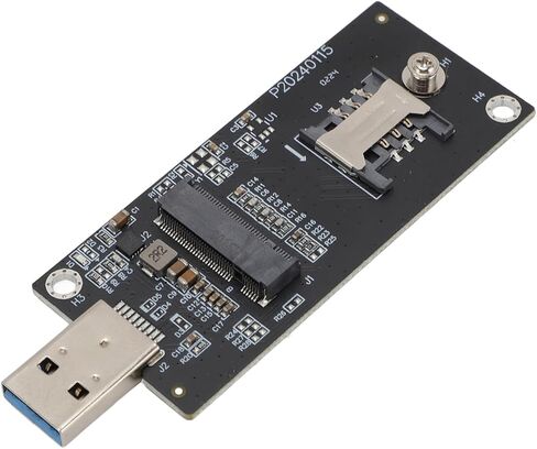 Generic Network Adapter Card, NGFF M.2 KeyB to USB3.0 4G 5G WWAN Module Adapter with SIM Slot, for Wince OS X (4 Antennae) in Kuwait