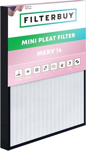 Filterbuy 16x20x2 فلتر هواء مطوي صغير MERV 14 HVAC (عبوة واحدة) in Kuwait