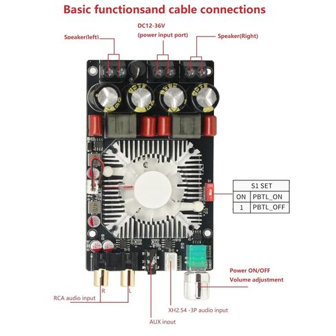 TPA3251 لوحة مضخم رقمي HiFi عالية الطاقة مع ستيريو عالي الطاقة 220WX2 Bridge 350W AP2202 in Kuwait