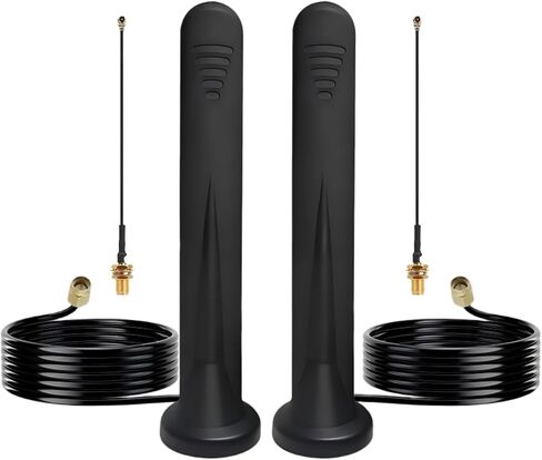 Meshtastic 915MHz LoRa Antenna 5dBi Gain Long Range Magnetic Base with SMA Male for ESP32 LoRa V3/V4 Development Board & 915MHz LoRa Module with 10cm IPEX Extension Cable (1 Pack Black) in Kuwait